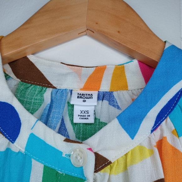 Tabitha Multicolor Leaf Pattern Tunic - Picture 2 of 15